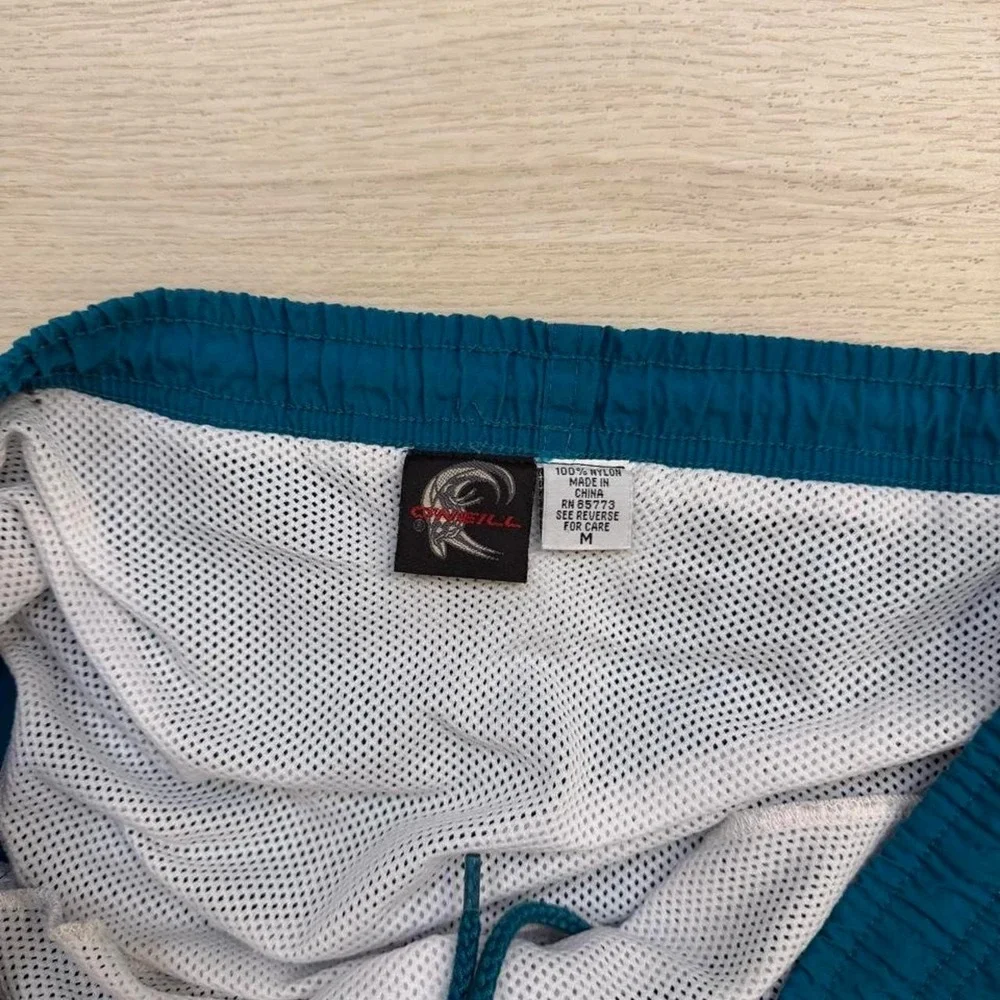Vintage O'Neill Lined Blue Swim Shorts Mens Size Medium Surf Swim